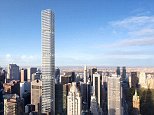 An artist rendering shows the spectacular views residents of 432 Park Ave can expect when the building is completed in 2015. It will be the highest occupied space in the city
A Saudi billionaire is in contract to buy New York City?s second-most-expensive condo ? a $95 million penthouse-in-the-sky.
Fawaz Al Hokair, a retail/real-estate kingpin worth an estimated $1.37 billion, reportedly signed a contract for the lofty unit at 432 Park Ave. in 2013, the Real Deal reported.
A spokesperson for the developers, Macklowe Properties and CIM Group, refused to confirm or deny the report.
If the sale closes, it would almost make history.
Last year, a mystery buyer ? said to be an American family ? bought the $100.5 million penthouse at rival billionaire building ONE57, which was the city?s tallest residential building for a New York minute, until 432 Park Ave. came along.
