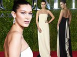 NEW YORK, NY - JUNE 07:  (EDITORS NOTE: Image has been processed using digital filters.) Model Bella Hadid attends the 2015 Tony Awards at Radio City Music Hall on June 7, 2015 in New York City.  (Photo by Mike Coppola/Getty Images for Tony Awards Productions)