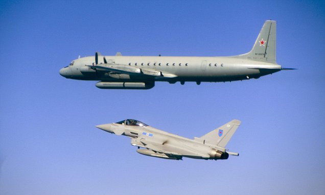 RAF Typhoon jets intercept Russian spy plane over the Baltic Sea