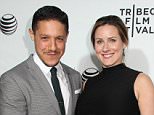 Mandatory Credit: Photo by BEI/REX_Shutterstock (4667715di).. Theo Rossi and Meghan McDermott.. 'Live From New York!' documentary premiere, Tribeca Film Festival, New York, America - 15 Apr 2015.. ..