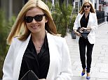 LONDON, UNITED KINGDOM - JUNE 10: Katherine Jenkins seen arriving at the Magic Radio Studios on June 10, 2015 in London, England. (Photo by Neil Mockford/Alex Huckle/GC Images)