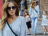 Sarah Jessica Parker is spotted wearing a gray shirt and denim jeans while out with her twin daughters in the West Village neighborhood of NYC.\n\nPictured: Sarah Jessica Parker, Marion Broderick and Tabitha Broderick\nRef: SPL1050001  100615  \nPicture by: J. Webber / Splash News\n\nSplash News and Pictures\nLos Angeles: 310-821-2666\nNew York: 212-619-2666\nLondon: 870-934-2666\nphotodesk@splashnews.com\n