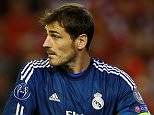 File photo dated 22-10-2014 of Real Madrid goalkeeper Iker Casillas. PRESS ASSOCIATION Photo. Issue date: Wednesday June 10, 2015. Iker Casillas is on the verge of leaving Real Madrid, according to reports in the Spanish media. See PA story SOCCER Casillas. Photo credit should read David Davies/PA Wire.