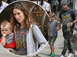 ***MANDATORY BYLINE TO READ INFPhoto.com ONLY***\nPete Wentz and wife Meagan Camper with kids Bronx & Saint Laszlo  are seen heading out to lunch in New York City.\n\nPictured: Pete Wentz, Bronx Wentz\nRef: SPL1052764  120615  \nPicture by: INFphoto.com\n\n