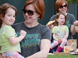 138625, Alyson Hannigan seen having a picnic with a friend and daughters Satyana, Keeva in Malibu. Malibu, California - Friday June 12, 2015. Photograph: Pedro Andrade, © PacificCoastNews. Los Angeles Office: +1 310.822.0419 sales@pacificcoastnews.com FEE MUST BE AGREED PRIOR TO USAGE