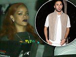 West Hollywood, CA - Rihanna and her entourage sneak out of 1 OAK Nightclub after a rendezvous with rumored boyfriend Karim Benzema. The French footballer was seen leaving through the clubís front door exit.\nAKM-GSI          June 11, 2015\nTo License These Photos, Please Contact :\nSteve Ginsburg\n(310) 505-8447\n(323) 423-9397\nsteve@akmgsi.com\nsales@akmgsi.com\nor\nMaria Buda\n(917) 242-1505\nmbuda@akmgsi.com\nginsburgspalyinc@gmail.com