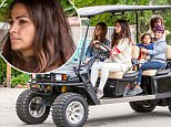***MANDATORY BYLINE TO READ INFPhoto.com ONLY***\nCamila Alves shuttles her kids on a golf cart from a kid's birthday party in Malibu, California.\n\nPictured: Camila Alves,  Livingston Alves McConaughey,  Vida Alves McConaughey\nRef: SPL1053551  130615  \nPicture by: INFphoto.com\n\n
