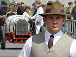 Picture Shows: Allen Leech  June 16, 2015\n \n Stars of Downton Abbey pictured in costume filming a Motor Vehicle meet with classic racing cars on set. \n \n Exclusive All Rounder\n WORLDWIDE RIGHTS\n FameFlynet UK © 2015\n Tel : +44 (0)20 3551 5049\n Email : info@fameflynet.uk.com