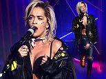 Rita Ora performs during filming of the Graham Norton Show at the London Studios, south London, to be aired on Friday. PRESS ASSOCIATION Photo. Picture date: Thursday June 25, 2015. Photo credit should read: Ian West/PA Wire