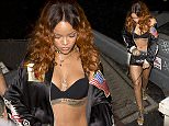 Rihanna barely wearing any clothes, a Bra, daisy duke shorts and a loose jacket seen arriving at '1oak' night club in West Hollywood, CA

Pictured: Rihanna
Ref: SPL1063695  260615  
Picture by: SPW / Splash News

Splash News and Pictures
Los Angeles: 310-821-2666
New York: 212-619-2666
London: 870-934-2666
photodesk@splashnews.com