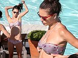 UK CLIENTS MUST CREDIT: AKM-GSI ONLY
EXCLUSIVE: Alessandra Ambrosio soaked up the Rio de Janeiro sunshine on Tuesday morning as she splashed around in the pool with friends at the Hotel Fasano. The Victoria's Secret Angel, who is in town filming a guest starring spot on a local TV show, showed off her killer body in a skimpy bikini as she sipped on a refreshing coconut.

Pictured: Alessandra Ambrosio
Ref: SPL1067653  300615   EXCLUSIVE
Picture by: AKM-GSI / Splash News