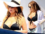 30.JUNE.2015 - IBIZA - SPAIN\nSUPERSTAR MARIAH CAREY LOOKS STUNNING IN A BLACK TWO-PIECE BIKINI WHILE ON A YACHT IN IBIZA!\nBYLINE MUST READ : XPOSUREPHOTOS.COM\n*AVAILABLE FOR UK USE ONLY*\nBYLINE MUST READ : XPOSUREPHOTOS.COM\n***UK CLIENTS - PICTURES CONTAINING CHILDREN PLEASE PIXELATE FACE PRIOR TO PUBLICATION ***\n*UK CLIENTS MUST CALL PRIOR TO TV OR ONLINE USAGE PLEASE TELEPHONE 0208 344 2007**