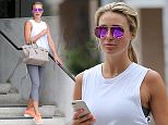 Alex Gerrard hits the gym for the 3rd day in a row, Alex was trying to take a selfie with Beverly hills as her backdrop as she picks up breakfast.\n\nPictured: Alex Gerrard\nRef: SPL1067916  010715  \nPicture by: Brewer / Brooks / Splash News\n\nSplash News and Pictures\nLos Angeles: 310-821-2666\nNew York: 212-619-2666\nLondon: 870-934-2666\nphotodesk@splashnews.com\n