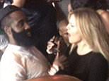 EXCLUSIVE: 1st appearance of Khloe Kardashian and rumored bf James Harden holding each other and dancing together at Chris Brown's party in Las Vegas. The pair looked very happy as Khloe raised her arms in the air and swayed them around as her and James shared a fun moment together at their vip table. James was spotted holding a cup and also a bottle in each of his hands as they partied the night away with their friends as fans saw them together for the first time clubbing. Khloe's arm could be seen tucked in with James arm as they held each other before continiung to dance into the late hours in Vegas. James is in town for NBA Summer league basketball.

Pictured: Khloe Kardashian, James Harden
Ref: SPL1068622  050715   EXCLUSIVE
Picture by: Splash News

Splash News and Pictures
Los Angeles: 310-821-2666
New York: 212-619-2666
London: 870-934-2666
photodesk@splashnews.com