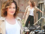 Jennifer Lopez with what appears to be a bad bruise or burn on her arm films a scene with Drea De Matteo for Shades of Blue in NYC.\n\nPictured: Jennifer Lopez\nRef: SPL1072549  070715  \nPicture by: Ron Asadorian / Splash News\n\nSplash News and Pictures\nLos Angeles: 310-821-2666\nNew York: 212-619-2666\nLondon: 870-934-2666\nphotodesk@splashnews.com\n
