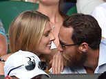 LONDON, ENGLAND - JULY 06:  Donna Air and James Middleton attend day seven of the Wimbledon Tennis Championships at Wimbledon on July 6, 2015 in London, England.  (Photo by Karwai Tang/WireImage)
