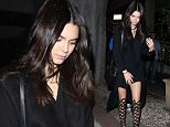West Hollywood, CA - Kendall Jenner leaves a dinner with friends at Madeo in West Hollywood.  The reality star-turned model turned heads in a black blazer over a black dress and matching pair of gladiator sandals.
AKM-GSI    July  8, 2015
To License These Photos, Please Contact :
Steve Ginsburg
(310) 505-8447
(323) 423-9397
steve@akmgsi.com
sales@akmgsi.com
or
Maria Buda
(917) 242-1505
mbuda@akmgsi.com
ginsburgspalyinc@gmail.com