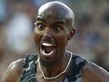 Mo Farah of Britain finishes the 5000 metres men event at the IAAF Diamond League Athletissima athletics meeting at the Pontaise Stadium in Lausanne, Switzerland, July 9, 2015.      REUTERS/Pierre Albouy