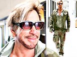 EXCLUSIVE: Mickey Rourke sports facial hair and a camouflage outfit.\n\nPictured: Mickey Rourke\nRef: SPL1074194  080715   EXCLUSIVE\nPicture by: KAT / Splash News\n\nSplash News and Pictures\nLos Angeles: 310-821-2666\nNew York: 212-619-2666\nLondon: 870-934-2666\nphotodesk@splashnews.com\n