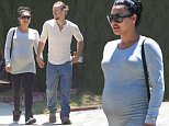 139934, A visibly pregnant Naya Rivera and husband Ryan Dorsey seen walking hand in hand as they go furniture shopping in LA. Los Angeles, California - Friday July 10, 2015. Photograph: Sam Sharma, © PacificCoastNews. Los Angeles Office: +1 310.822.0419 sales@pacificcoastnews.com FEE MUST BE AGREED PRIOR TO USAGE