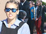 Picture Shows: Miley Cyrus  July 11, 2015\n \n Actress Miley Cyrus and her girlfriend Stella Maxwell spotted out for lunch at Nobu in Malibu, California. Miley looked like she could be in the Amish Mafia and Stella looked like she just got out of bed.\n \n Non-Exclusive\n UK RIGHTS ONLY\n \n Pictures by : FameFlynet UK © 2015\n Tel : +44 (0)20 3551 5049\n Email : info@fameflynet.uk.com