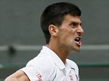 Novak Djokovic of Serbia reacts during his Men's Singles Final match against Roger Federer of Switzerland at the Wimbledon Tennis Championships in London, July 12, 2015.                                                      REUTERS/Stefan Wermuth
