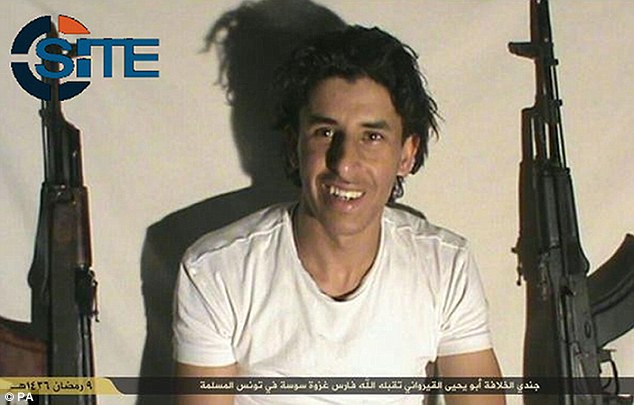 Larger operation: Security services believe he was part of an IS cell operating and are hunting 62 suspected militants