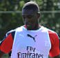 ST ALBANS, ENGLAND - JULY 07:  Yaya Sanogo of Arsenal during a training session at London Colney on July 7, 2015 in St Albans, England.  (Photo by Stuart MacFarlane/Arsenal FC via Getty Images)