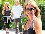 Picture Shows: Goldie Hawn  July 12, 2015\n \n Couple Goldie Hawn and Kurt Russell spotted out for a morning walk in Brentwood, California. Kurt was handling some obligations yesterday at Comic-Con in San Diego but made sure to make it home so he could spend time with his long time partner.\n \n Non-Exclusive\n UK RIGHTS ONLY\n \n Pictures by : FameFlynet UK © 2015\n Tel : +44 (0)20 3551 5049\n Email : info@fameflynet.uk.com