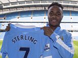 Manchester City FC via Press Association Images
MINIMUM FEE 40GBP PER IMAGE - CONTACT PRESS ASSOCIATION IMAGES FOR FURTHER INFORMATION.
Raheem Sterling signs for Manchester City