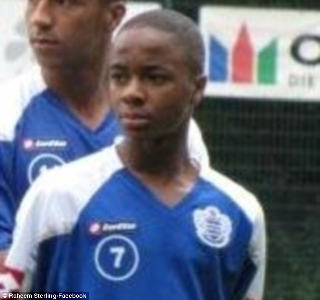 Sterling in action during for QPR during his early days as a member of their youth team