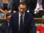 A handout picture released by the UK Parliaments Parliamentary Recording Unit (PRU) via Parliament TV on July 8, 2015 shows British Chancellor of the Exchequer, George Osborne delivering his budget speech to the House of Commons in London on July 8, 2015. Britain will cut spending on welfare by £12 billion ($18.5 billion, 17 billion euros) in a fresh austerity drive, finance minister George Osborne announced Wednesday as he delivered the government's post-election budget. AFP PHOTO / PRU
RESTRICTED TO EDITORIAL USE - MANDATORY CREDIT " AFP PHOTO / PRU " - NO MARKETING NO ADVERTISING CAMPAIGNS - NO RESALE - NO DISTRIBUTION TO THIRD PARTIES - 24 HOURS USE - NO ARCHIVES-/AFP/Getty Images