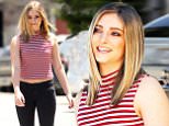 Mandatory Credit: Photo by Sara Jaye Weiss/REX Shutterstock (4904689e)\n Willow Shields\n Willow Shields out and about, Los Angeles, America - 16 Jul 2015\n Willow Shields shows off a new chic haircut in the Silverlake neighborhood of Los Angeles. Shields wears on-rend ripped denim along with a Joe Boxer striped top.\n