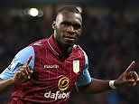 File photo dated 07-04-2015 of Aston Villa's Christian Benteke celebrates his goal PRESS ASSOCIATION Photo. Issue date: Friday July 17, 2015. Liverpool have made a £32.5million bid to trigger the release clause of Aston Villa striker Christian Benteke. See PA story SOCCER Liverpool. Photo credit should read Nick Potts/PA Wire.
