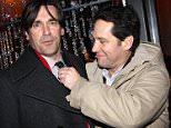 NEW YORK - FEBRUARY 05:  John Hamm and Paul Rudd attend the opening night afterparty for "You're Welcome America. A Final Night with George W. Bush" at Mansion on February 5, 2009 in New York City.  (Photo by Bruce Glikas/FilmMagic)