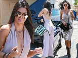 Picture Shows: Kylie Jenner  July 16, 2015
 
 Reality stars Kylie and Kendall Jenner head to lunch together at Joan's On Third in West Hollywood, California. Both girls looked stylish as always, with Kylie wearing a grey midi dress while Kendall rocked a pale pink jumpsuit.
 
 Non Exclusive
 UK RIGHTS ONLY
 
 Pctures by : FameFlynet UK © 2015
 Tel : +44 (0)20 3551 5049
 Email : info@fameflynet.uk.com