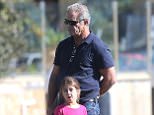 EXCLUSIVE TO INF.
July 15, 2015: Mel Gibson & daughter Lucia Gibson spotted in Sydney hotel pool area, than taking a walk to a Sydney wharf, Sydney, Australia.
Mandatory Credit: INFphoto.com Ref: infausy-12