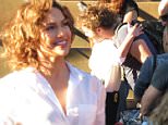 Jennifer Lopez smiles and hugs a young man on set during break, gets a visit from sister Lynda Lopez and films with Ray Liotta in Brooklyn, New York on the set of her new show, Shades of Blue. The actress was sitting on a stoop when a man approached her as she gave him a very big open arms hug as she looked into his eyes and smiled as her security and sister were nearby. Later Jennifer filmed an intense scene with her boss in the show played by Ray Liotta who had a gash on his right eye. Jennifer's sister watched her scenes from a director's area on set.\n\nPictured: Jennifer Lopez, Lynda Lopez, Ray Liotta\nRef: SPL1081244  170715  \nPicture by: Brian Prahl / Splash News\n\nSplash News and Pictures\nLos Angeles: 310-821-2666\nNew York: 212-619-2666\nLondon: 870-934-2666\nphotodesk@splashnews.com\n