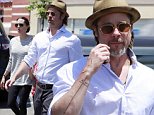 Picture Shows: Brad Pitt  July 10, 2015\n \n ** Min Web / Online fee £200 **\n \n Happy couple Brad Pitt and Angelina Jolie take two of their six kids, Shiloh and Pax, shopping at a Toys R Us in Glendale, California.\n \n The power duo, who have been dating since 2005, will celebrate their first wedding anniversary together next month.\n \n ** Min Web / Online fee £200 **\n \n Exclusive All Rounder\n UK RIGHTS ONLY\n FameFlynet UK © 2015\n Tel : +44 (0)20 3551 5049\n Email : info@fameflynet.uk.com