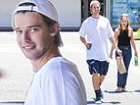 Brentwood, CA - Patrick Schwarzenegger looks happy as he steps out for some shopping with some female friends in Brentwood.\n AKM-GSI July 17, 2015\n \n To License These Photos, Please Contact :\n \n Steve Ginsburg\n (310) 505-8447\n (323) 423-9397\n steve@akmgsi.com\n sales@akmgsi.com\n \n or\n \n Maria Buda\n (917) 242-1505\n mbuda@akmgsi.com\n ginsburgspalyinc@gmail.com