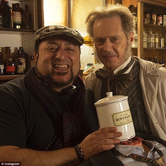 Steve Buscemi also has a role in the film (above with director Coraci)