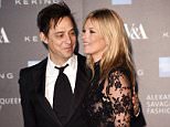 Mandatory Credit: Photo by David Fisher/REX Shutterstock (4520155y).. Kate Moss and Jamie Hince.. Alexander McQueen: Savage Beauty Fashion Benefit Dinner, V&A Museum, London, Britain - 12 Mar 2015.. ..