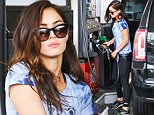 UK CLIENTS MUST CREDIT: AKM-GSI ONLY\nEXCLUSIVE: Beverly Hills, CA - Actress and model Megan Fox stops by a local gas station in Beverly Hills as she pumps her car.\n\nPictured: Megan Fox\nRef: SPL1082688  180715   EXCLUSIVE\nPicture by: AKM-GSI / Splash News\n\n