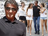 18.JULY.2015 - MONACO - FRANCE\n*** AVAILABLE FOR UK SALE ONLY ***\nSYLVESTER STALLONE WITH HIS WIFE JENNIFER FLAVIN AND THEIR THREE DAUGHTERS ENJOY A DAY ON A FRIEND'S YACHT IN MONACO\nBYLINE MUST READ : E-PRESS / XPOSUREPHOTOS.COM\n***UK CLIENTS - PICTURES CONTAINING CHILDREN PLEASE PIXELATE FACE PRIOR TO PUBLICATION ***\n**UK CLIENTS MUST CALL PRIOR TO TV OR ONLINE USAGE PLEASE TELEPHONE 0208 344 2007**