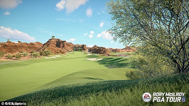 A shot of the Wolf Creek Golf Club in Las Vegas which is featured in the new game