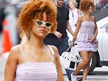 EXCLUSIVE: Rihanna seen in pink shorts and tank top while carrying her dog "Pepe" as she seen coming back to her apartment after spending weekend in the Hamptons, NYC

Pictured: Rihanna
Ref: SPL1081994  200715   EXCLUSIVE
Picture by: Splash News

Splash News and Pictures
Los Angeles: 310-821-2666
New York: 212-619-2666
London: 870-934-2666
photodesk@splashnews.com