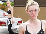 Picture Shows: Elle Fanning  July 22, 2015\n \n Actress Elle Fanning shows off her fit physique while stopping to get a smoothie after her workout in Los Angeles, California. \n \n Elle has been busy filming or preparing for 7 upcoming films in the next year. \n \n Exclusive - All Round\n UK RIGHTS ONLY\n \n Pictures by : FameFlynet UK © 2015\n Tel : +44 (0)20 3551 5049\n Email : info@fameflynet.uk.com