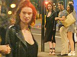 EXCLUSIVE: Matt Smith and Lily James seen leaving Fredericks restaurant in North London, before heading to a club called Saint John's with friends. (PICTURE TAKEN: 21/07/2015)\n**PLEASE CONTACT SALES@SPLASHNEWS.COM FOR FURTHER INFORMATION OR PRICING**