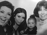 krisjennerThe best!!! Sooooooooo blessed #Repost @kimkardashian ···
4 generations!!!!