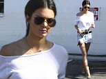 Van Nuys, CA - Reality TV star Kendall Jenner showed up at the Kardashians' studio on Monday afternoon to do a day of interviews for 'KUWTK.' The rising supermodel looked casual-cute in a tied up white tee, a denim skirt, and suede booties.\nAKM-GSI       July 27, 2015\nTo License These Photos, Please Contact :\nSteve Ginsburg\n(310) 505-8447\n(323) 423-9397\nsteve@akmgsi.com\nsales@akmgsi.com\nor\nMaria Buda\n(917) 242-1505\nmbuda@akmgsi.com\nginsburgspalyinc@gmail.com